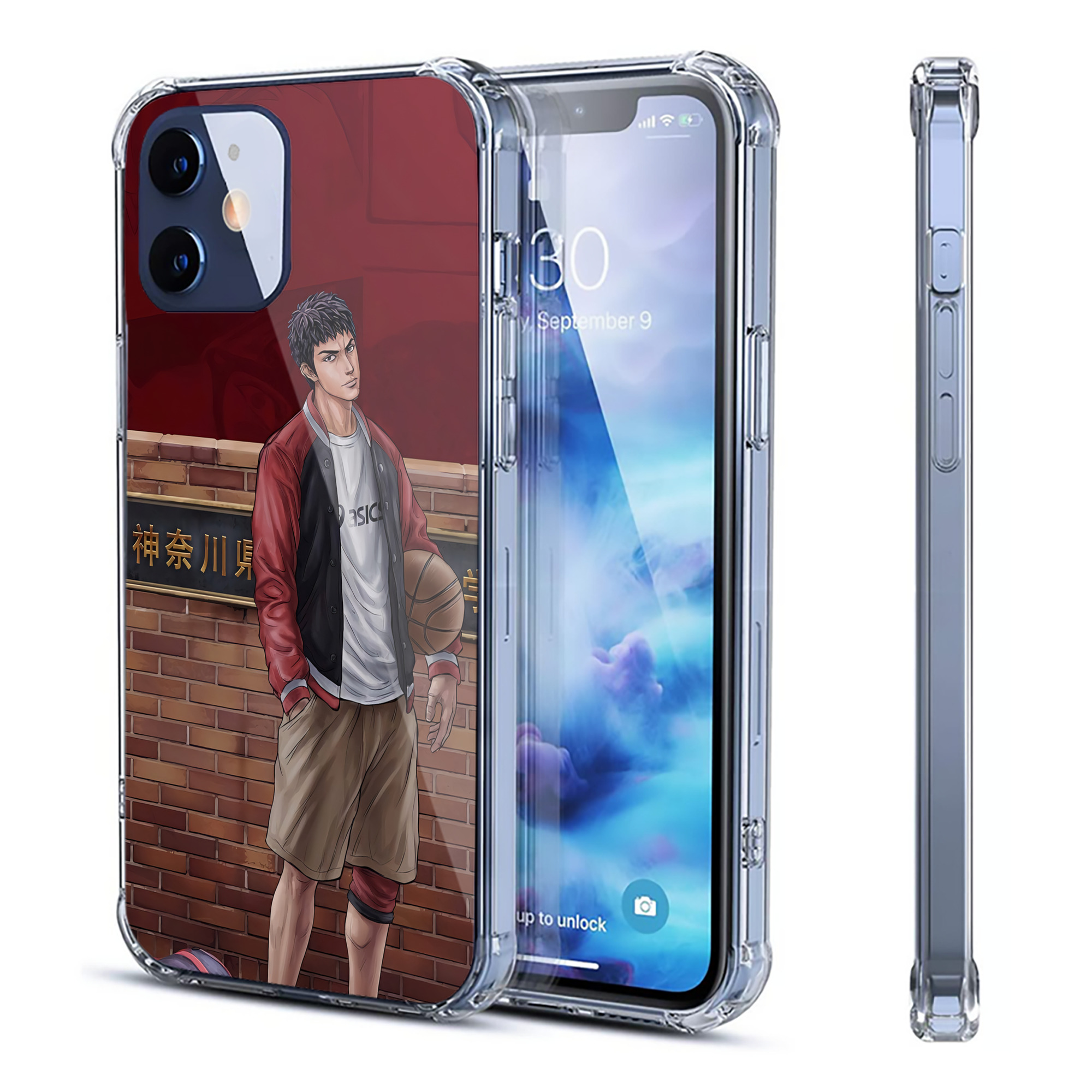 （画像用） SLAM DUNK／スラムダンク 【iPhone 12シリーズ対応】透明スマホケース（クリアソフトケース）